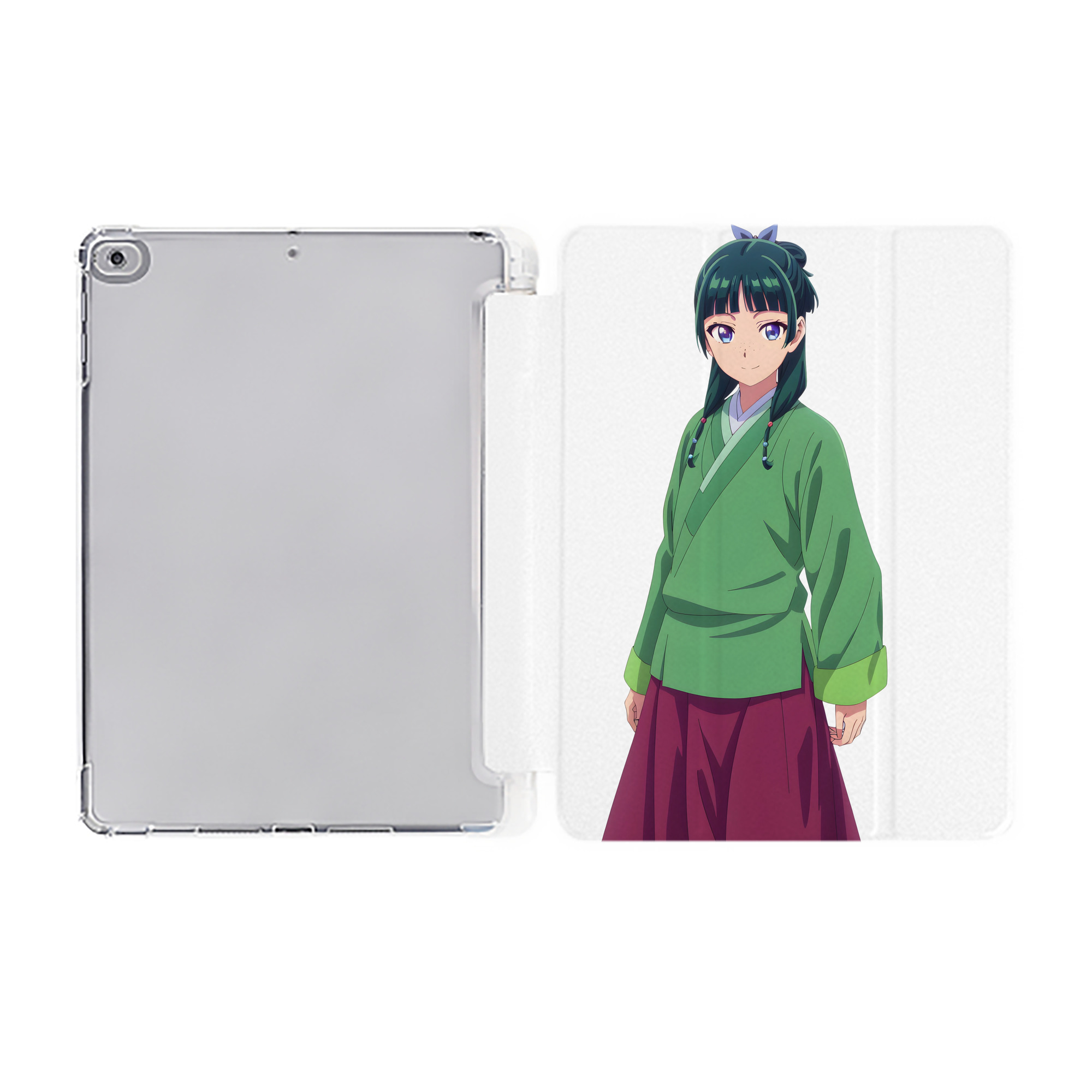 （画像用） 薬屋のひとりごと The Apothecary Diaries IPad ケース ペン収納付き 三つ折りスタンド PUレザー×シリコン 対応機種9.5/10.5/10.9インチ